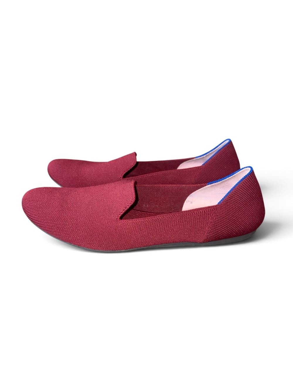 Rothy’s Women's Burgundy Slip-On Knit Flats size 10